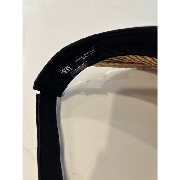 Zara contrasting woven visor S-M. NEW With FREE SHIPPING. - Picture 3 of 5